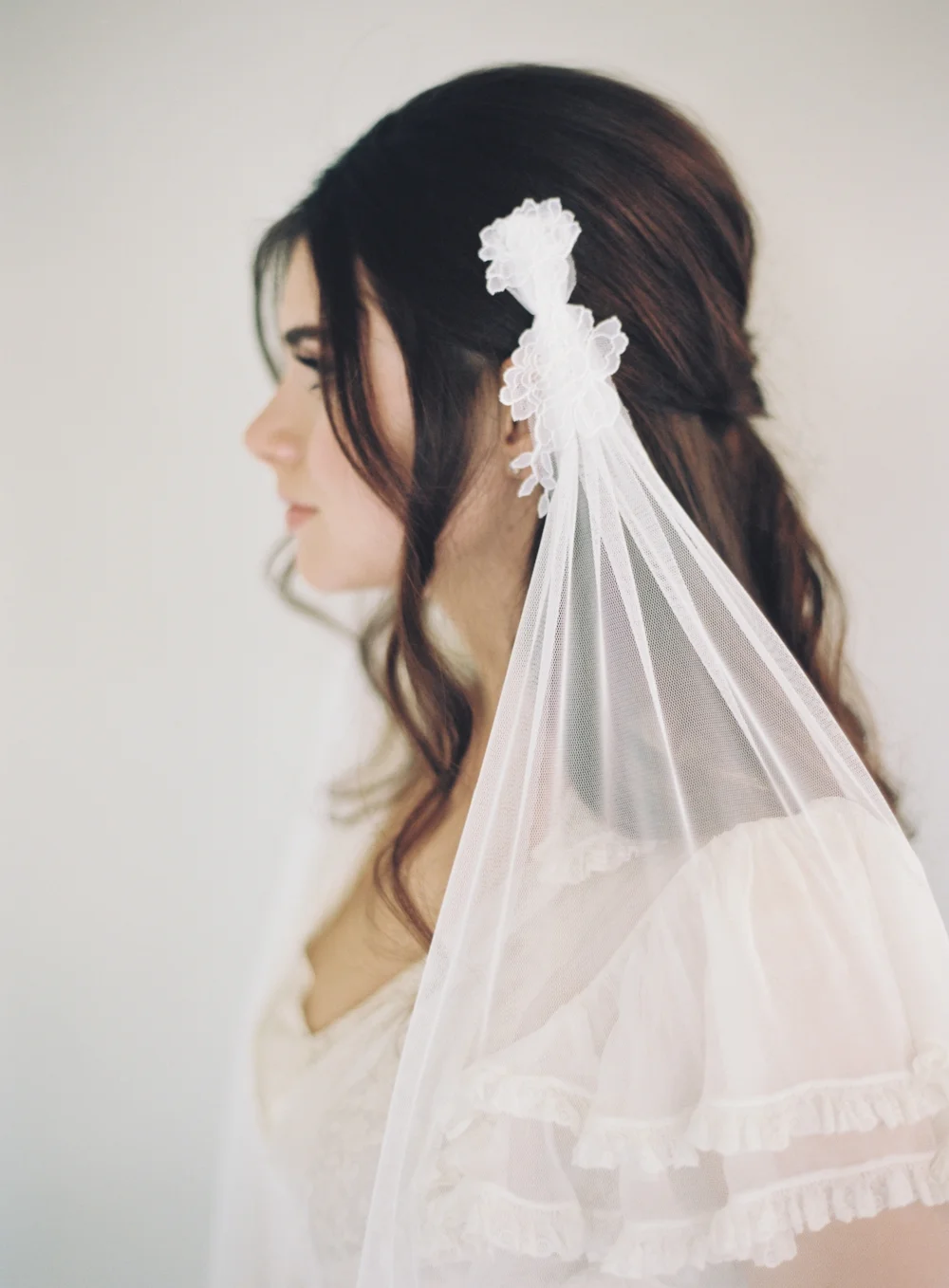 English Net Lace Drape Veil #1647