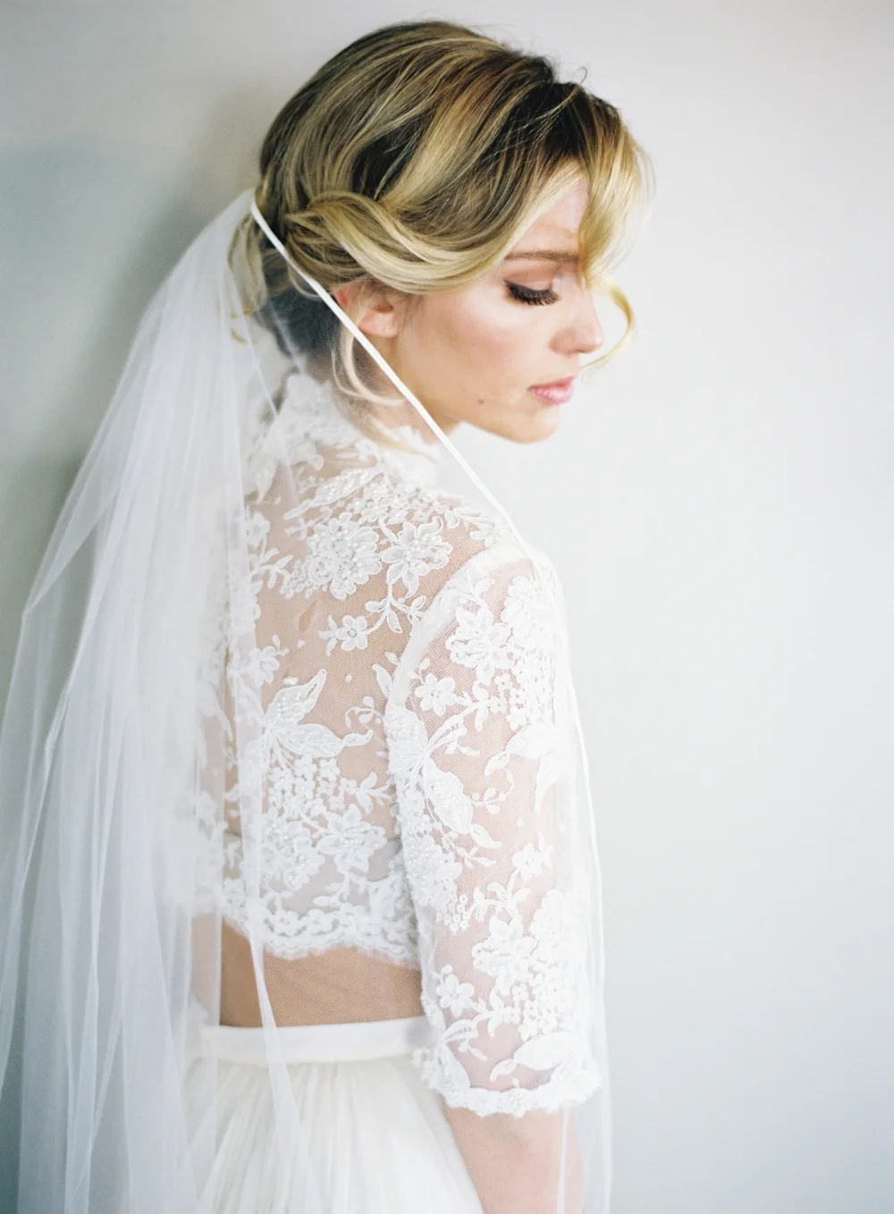 Pencil Edge Wedding Veil #1632