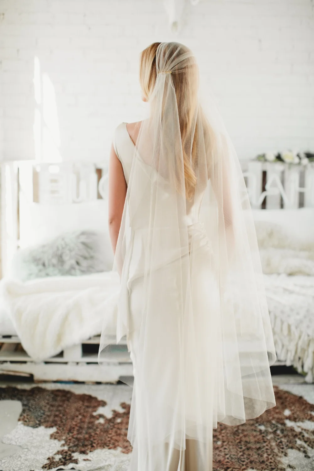 Crystal Juliet Cap Veil #1209