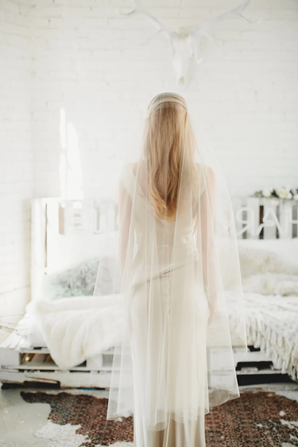 Crystal Juliet Cap Veil #1209
