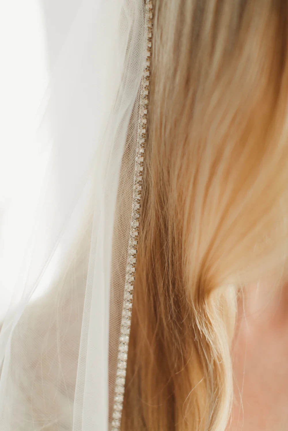 Crystal Juliet Cap Veil #1209