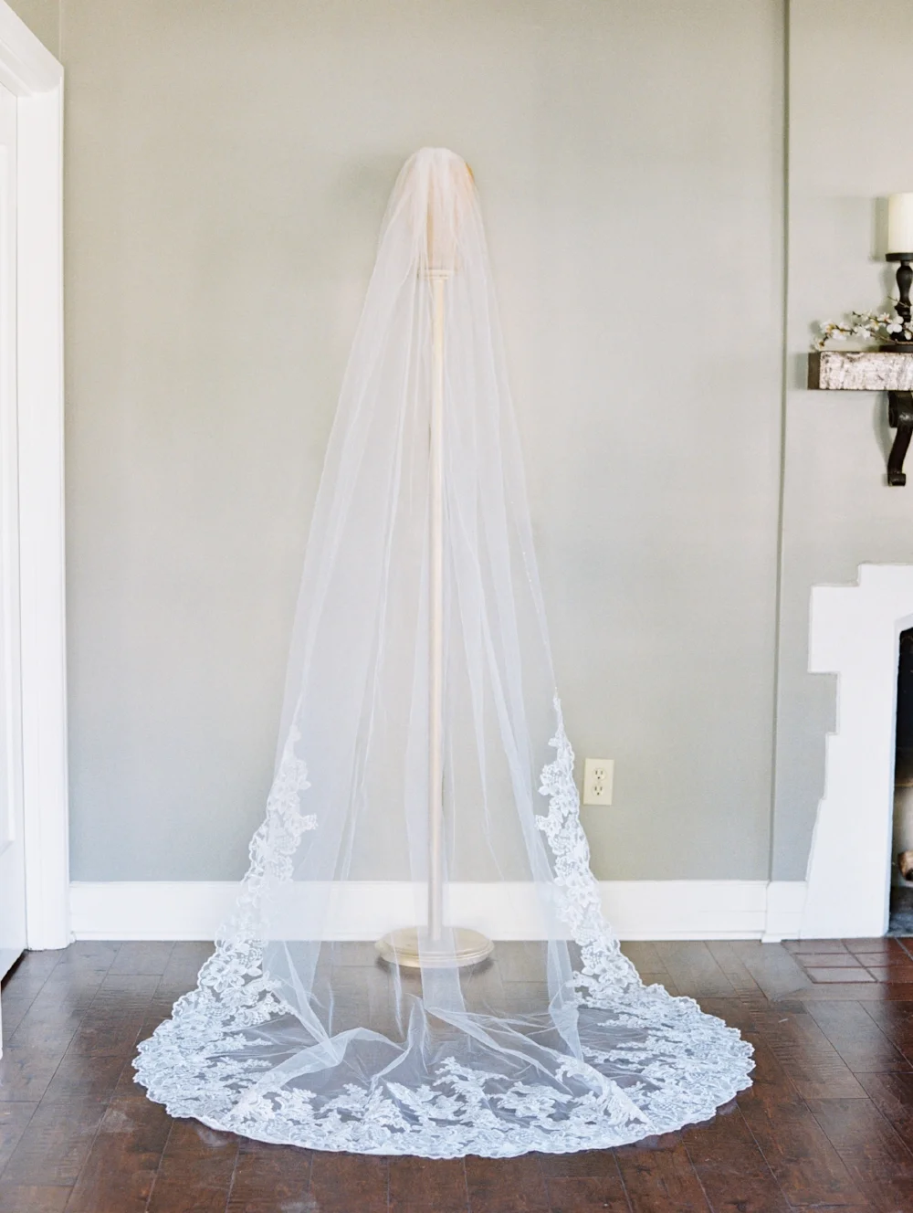 Cathedral Lace Bridal Wedding Veil #1609