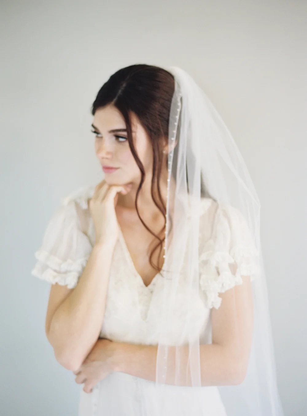 Cathedral Lace Bridal Wedding Veil #1609