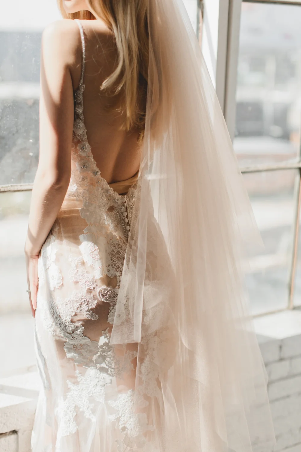 Double Double Layer Drop Wedding Veil #1701