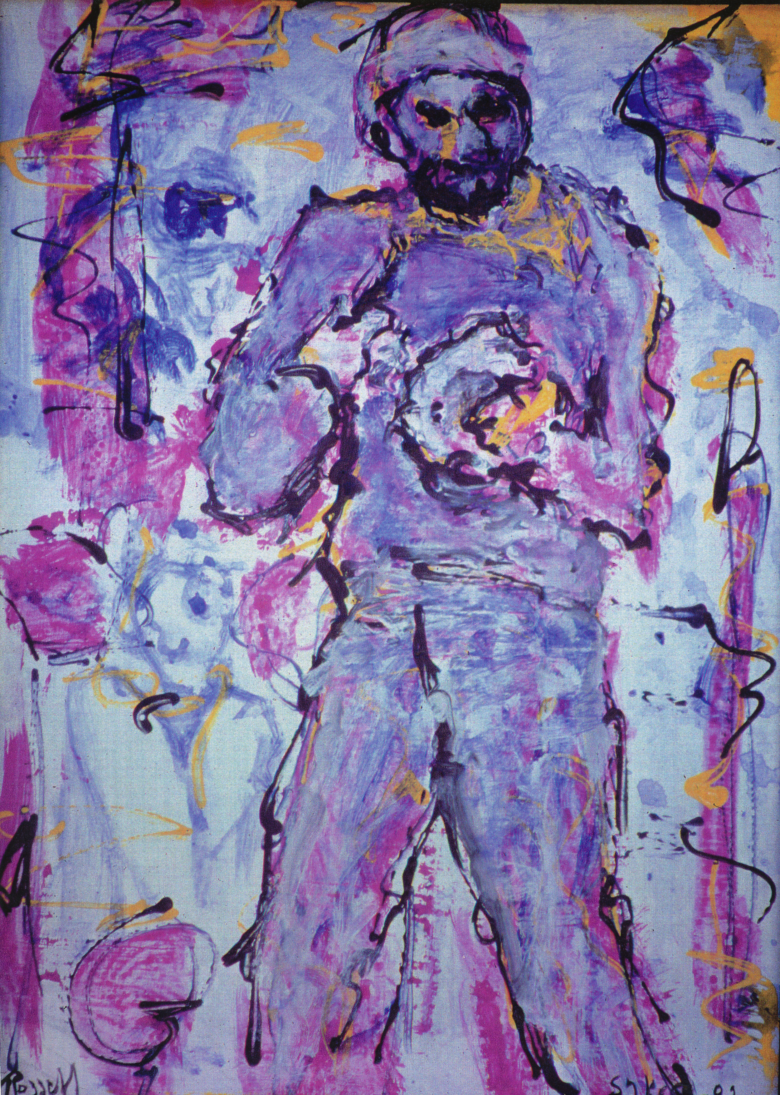 A Painter in Thought- A Self Portrait During the Riots,1992