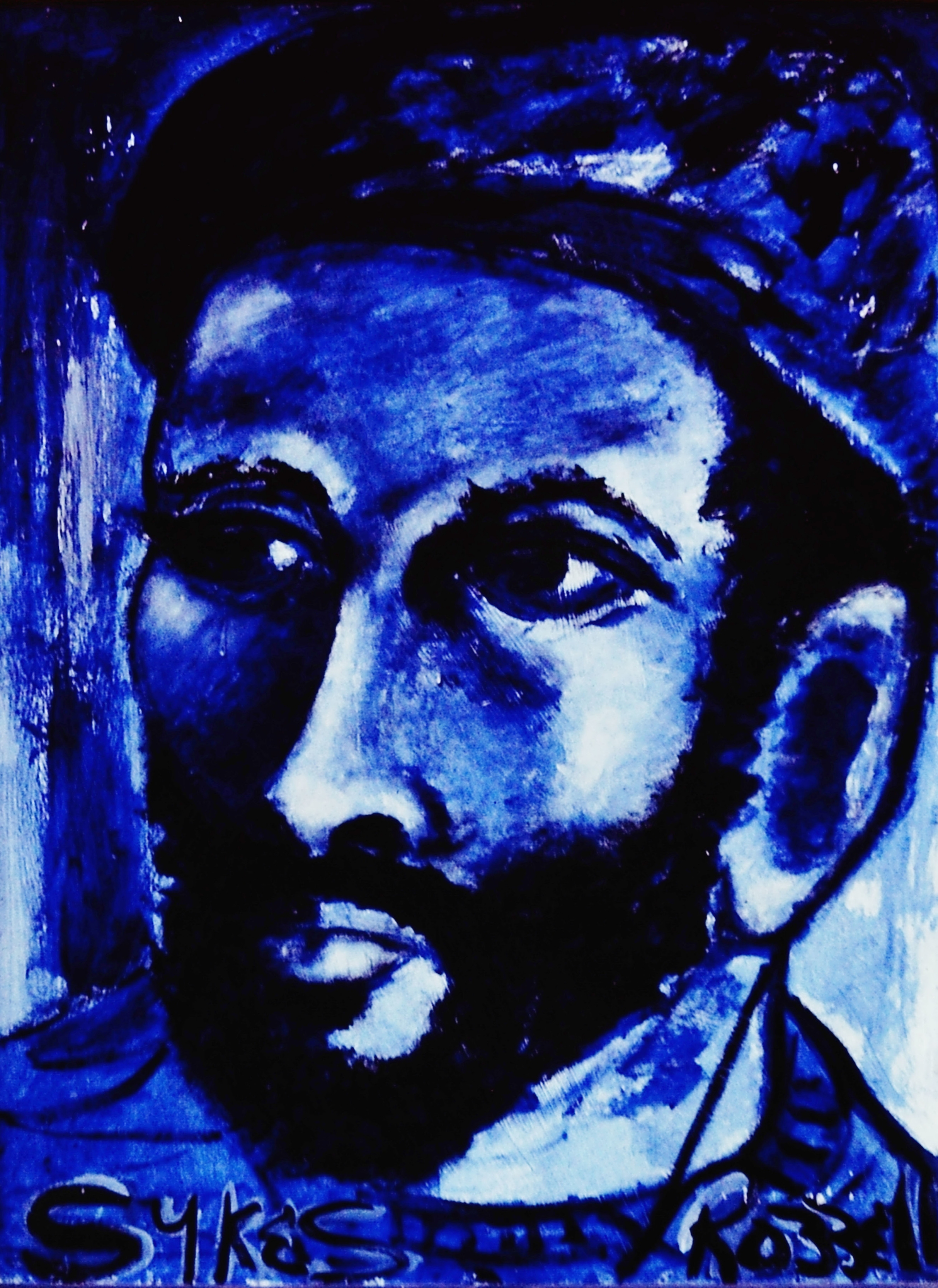Self Portrait in Blue