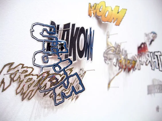19_movie-soundtrack_plastified-cutted-comics-pined-on-the-wall_dimension-variable_2007.jpg