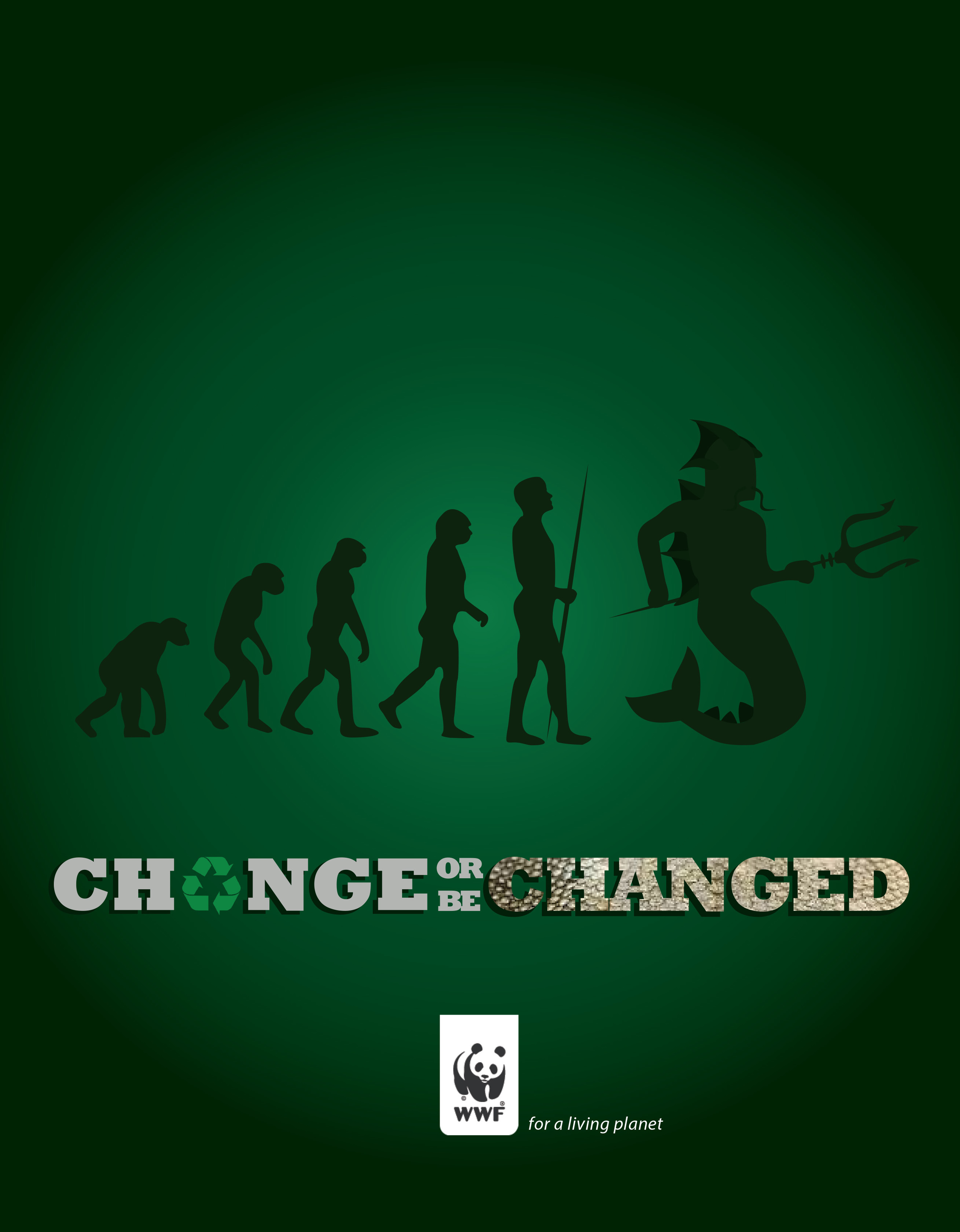 World Wildlife Ad An ad warning of the threats of climate change I created as part of my coursework in Print Copywriting. Software Used: Illustrator, Photoshop