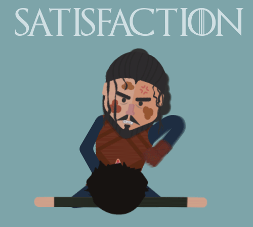 GIF I made depicting my favorite moment from season six of Game of Thrones. Software Used : Illustrator, After Effects, Photoshop