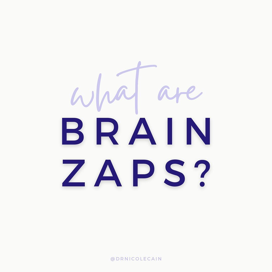 Have you ever heard of brain zaps? If you&rsquo;re tapering off of an antidepressant or benzodiazepine, chances are that you will have experienced this condition at least once.⁠
⁠
Head to the link in my bio to read the latest blog on brain zaps and h