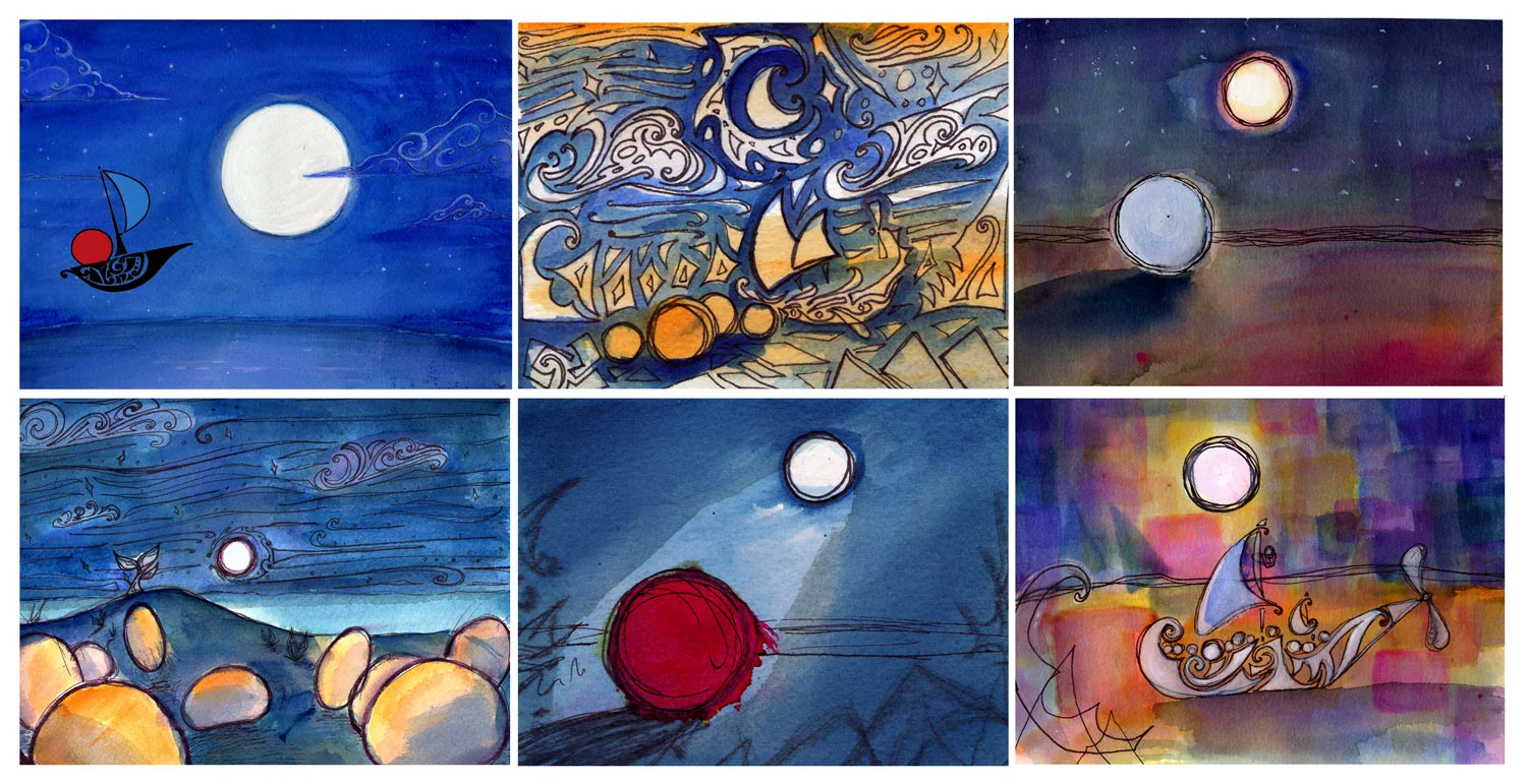 Concept Art for Little Moon Monster