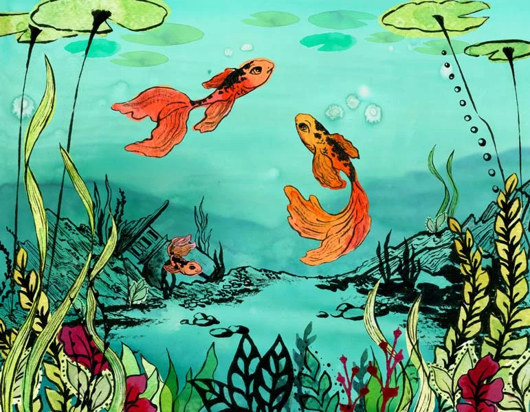 Koi Pond Concept Art