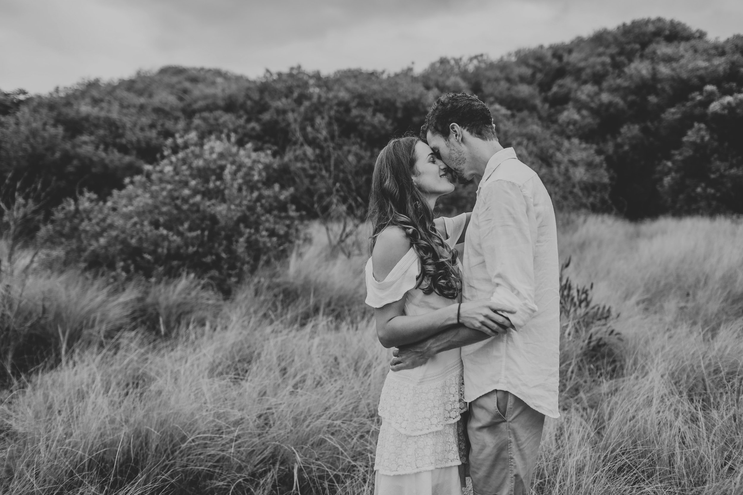 black and white engagement photoshoot