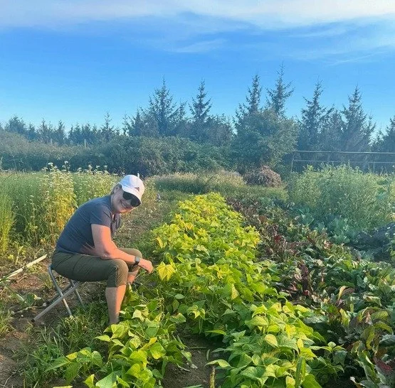 It&rsquo;s harvest time at Newman Farm! Wendy came out last evening to volunteer and proved to be a whiz at harvesting beans. It&rsquo;s so great to connect with people new to our community! Join us to harvest food for donation to community orgs who 