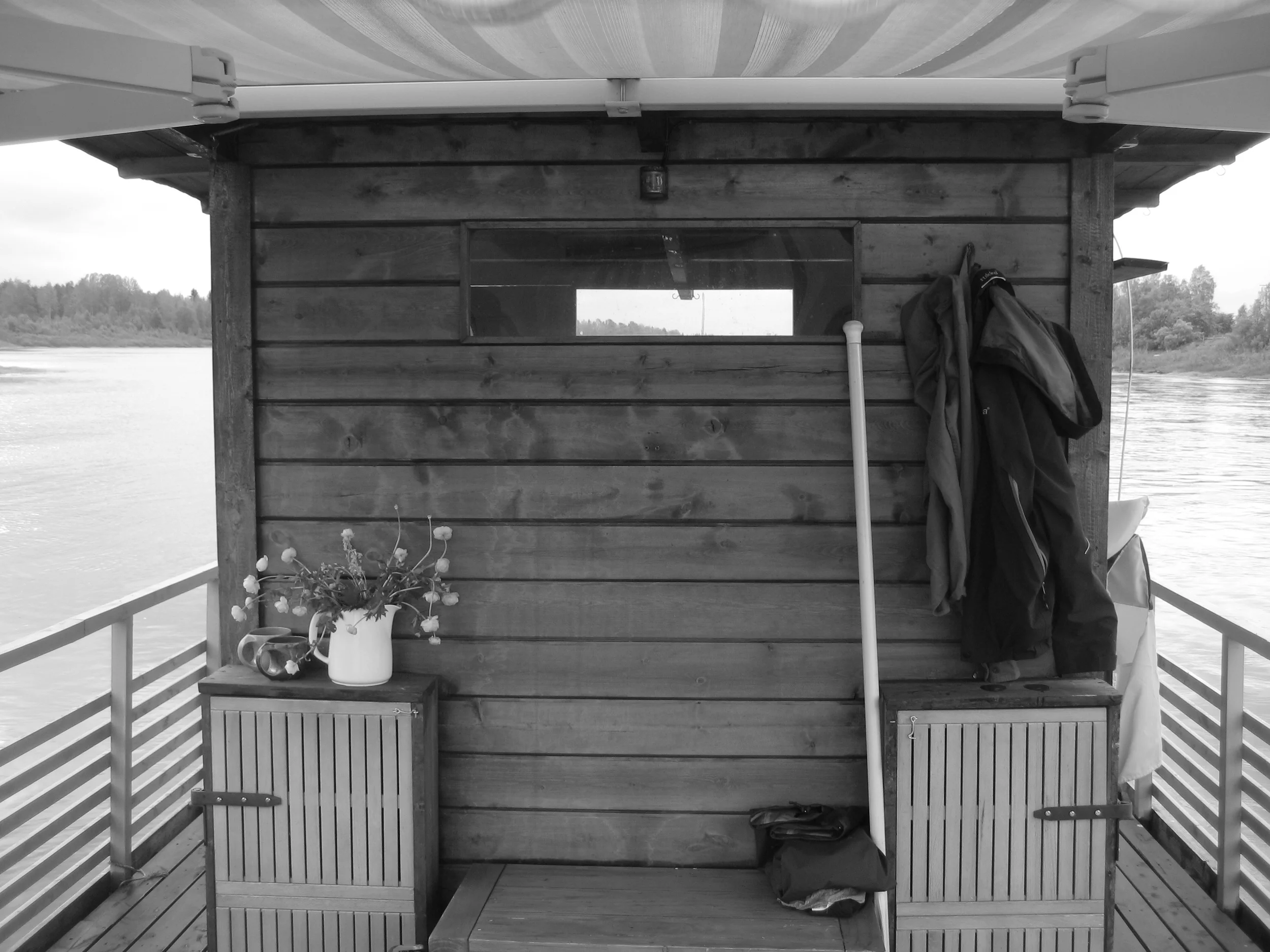 Sauna on Ounasjoki-river