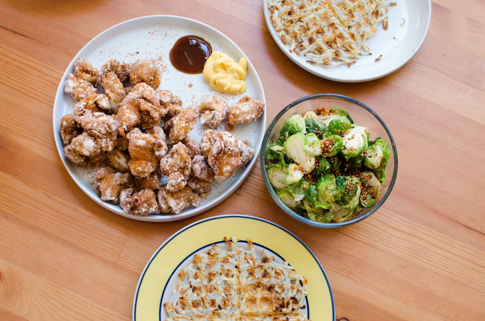 Serve with your favorite spices or sauces.