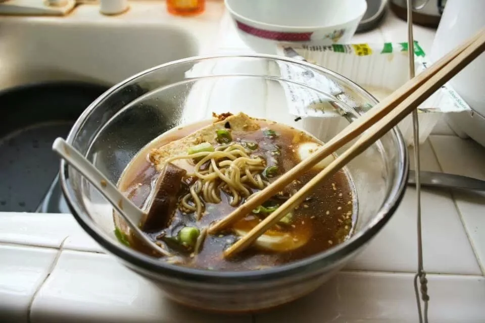 The first bowl of ramen that I made from Momofuku