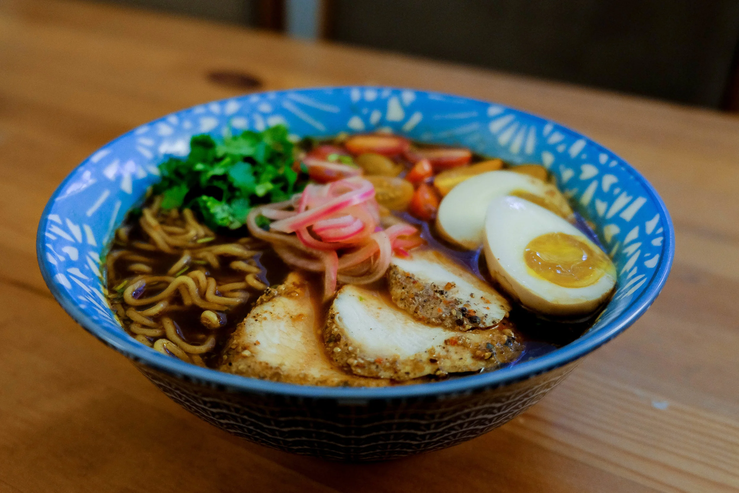 My first iteration of the Mole Shoyu Ramen
