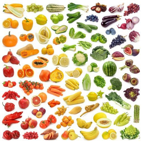 rainbow fruit veg