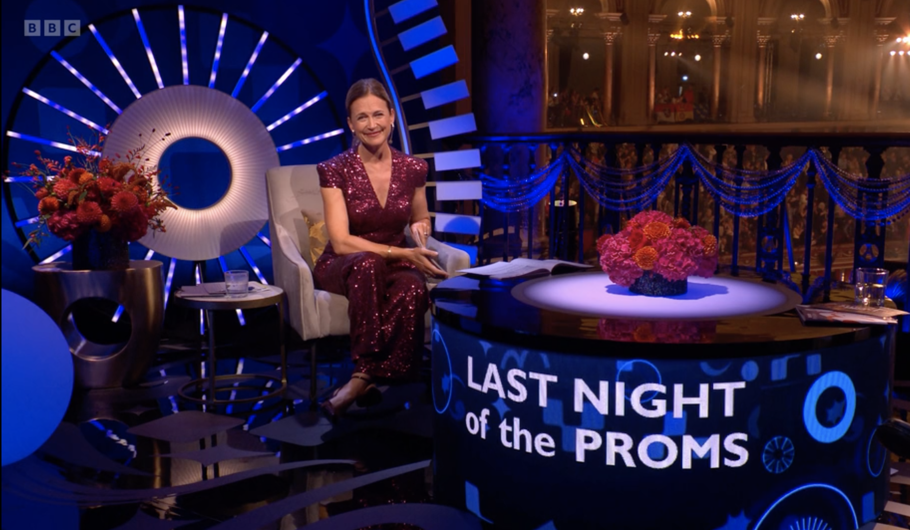 BBC 1 Presenter studio - Last night of the proms 