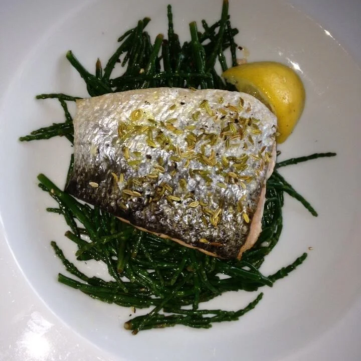 Omega 3 fennel crust salmon on samphire.jpeg