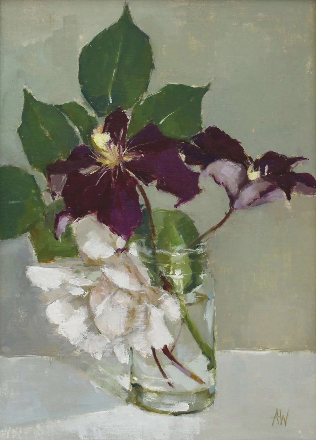 Clematis with Rose SOLD