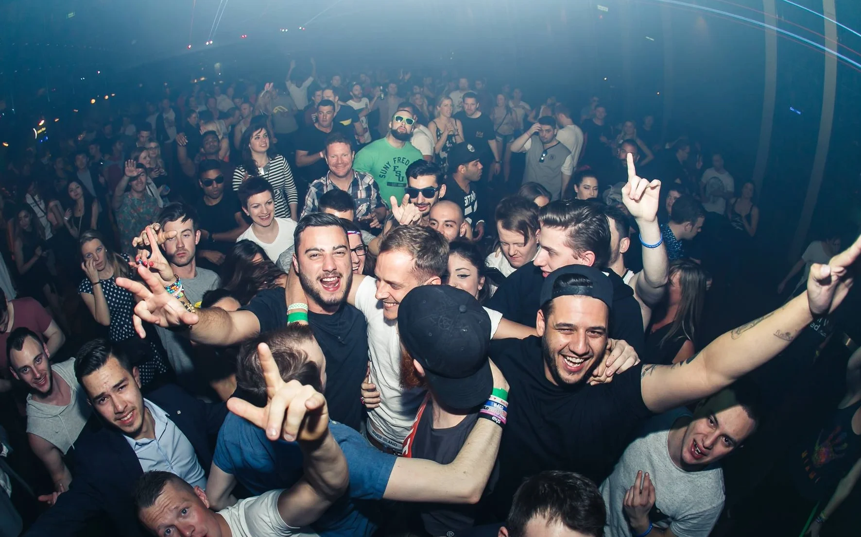 Ilan Bluestone with the fans at Studio 3 Crown, Majik after party, Melbourne