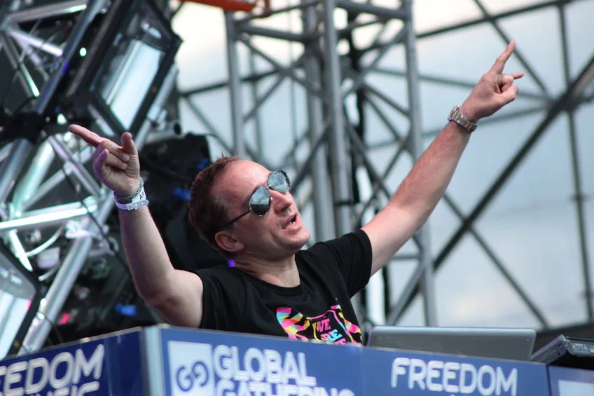 Paul van Dyk at the Global Gathering Festival on July 6, 2013 in Minsk