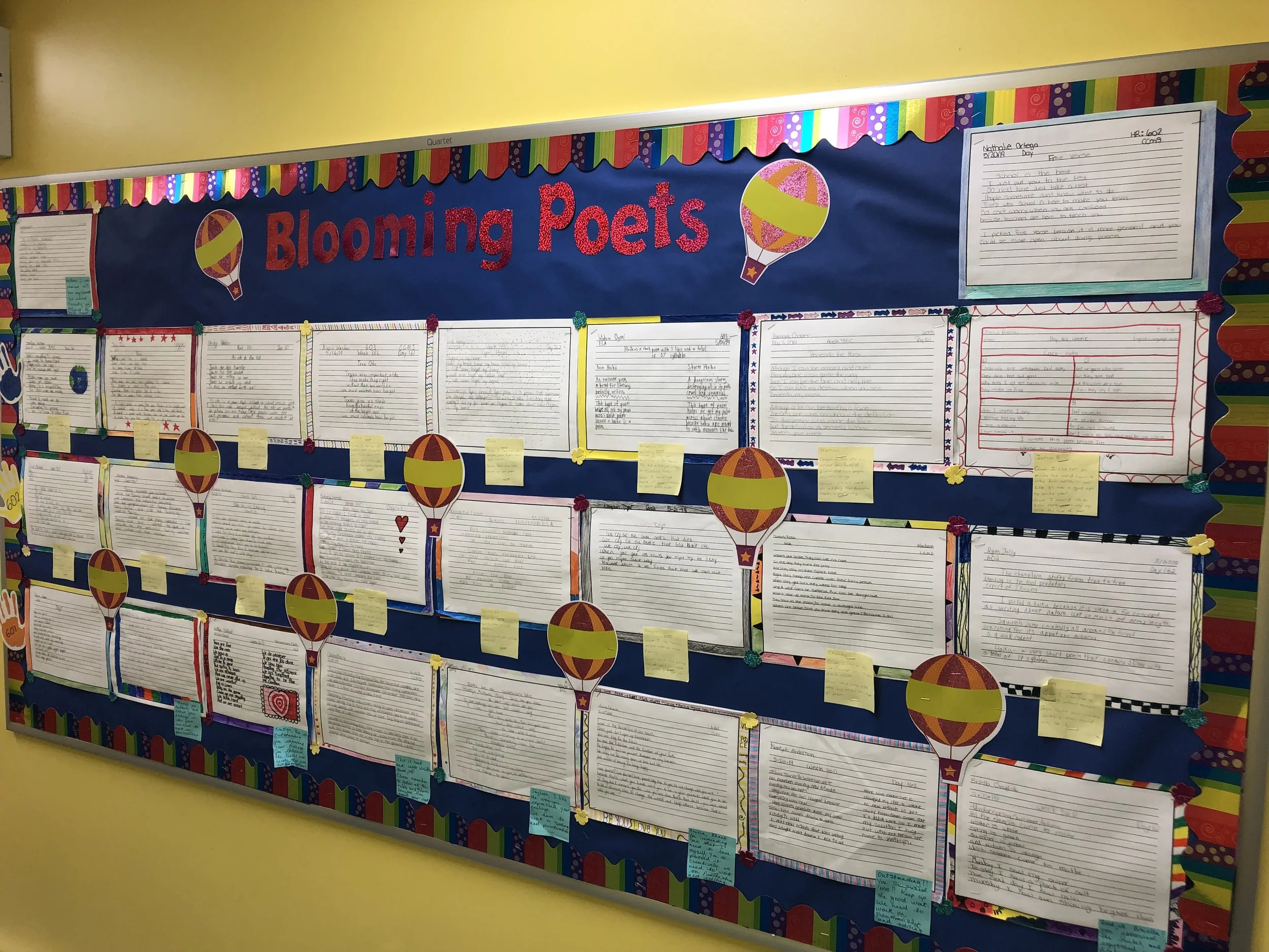 Teachers provide Grow and Glow feedback as they showcase the work of our scholars.