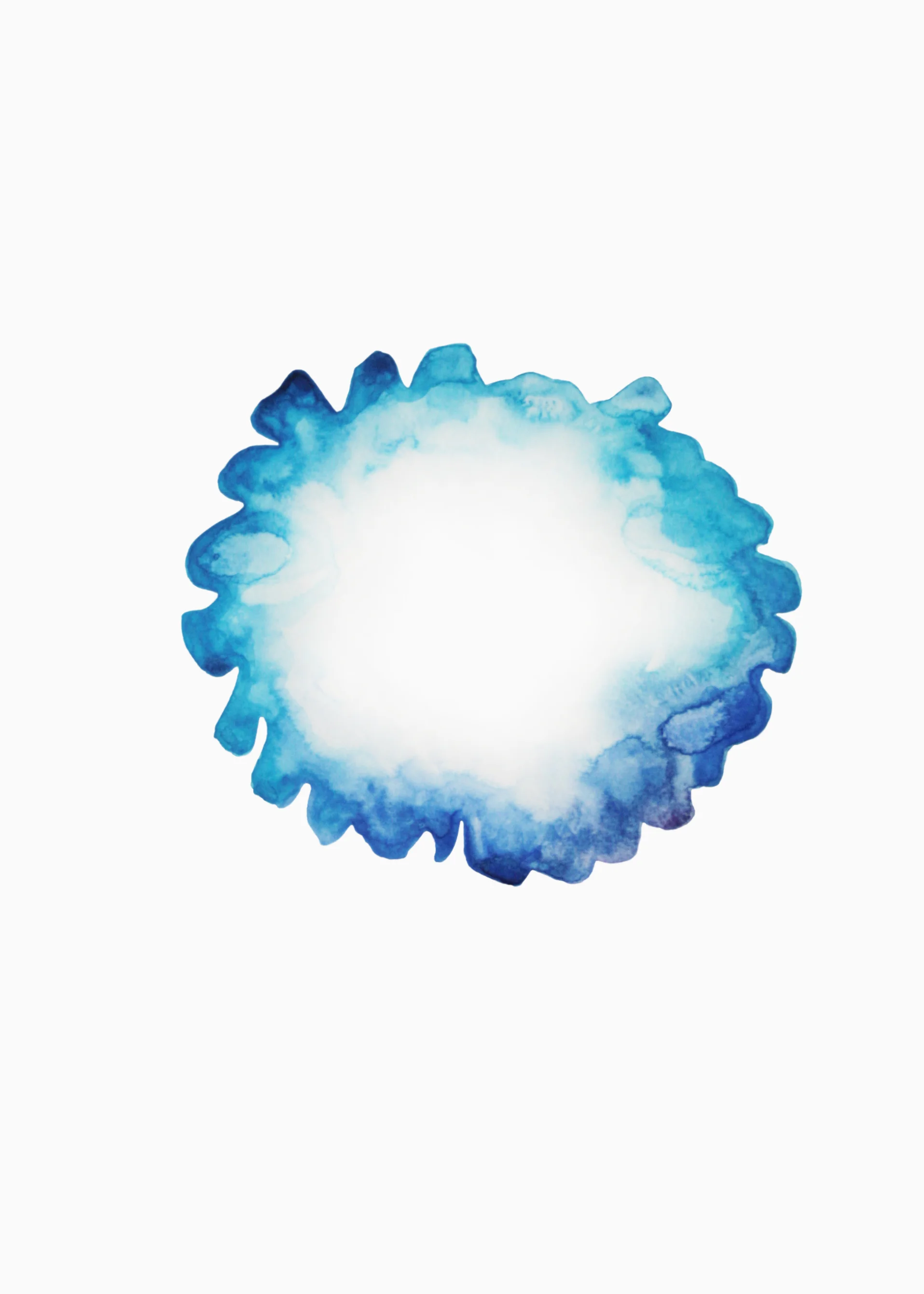 Blue organism , 2014, watercolor on paper, 30x40cm