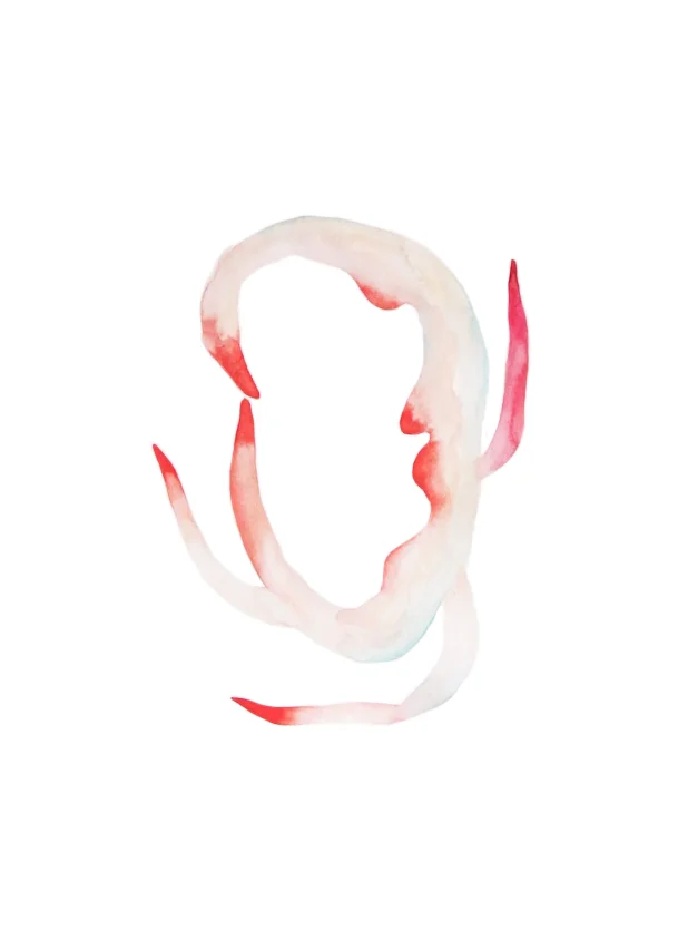 Métamorphose du corps , 2015, watercolor on paper, 30x40cm