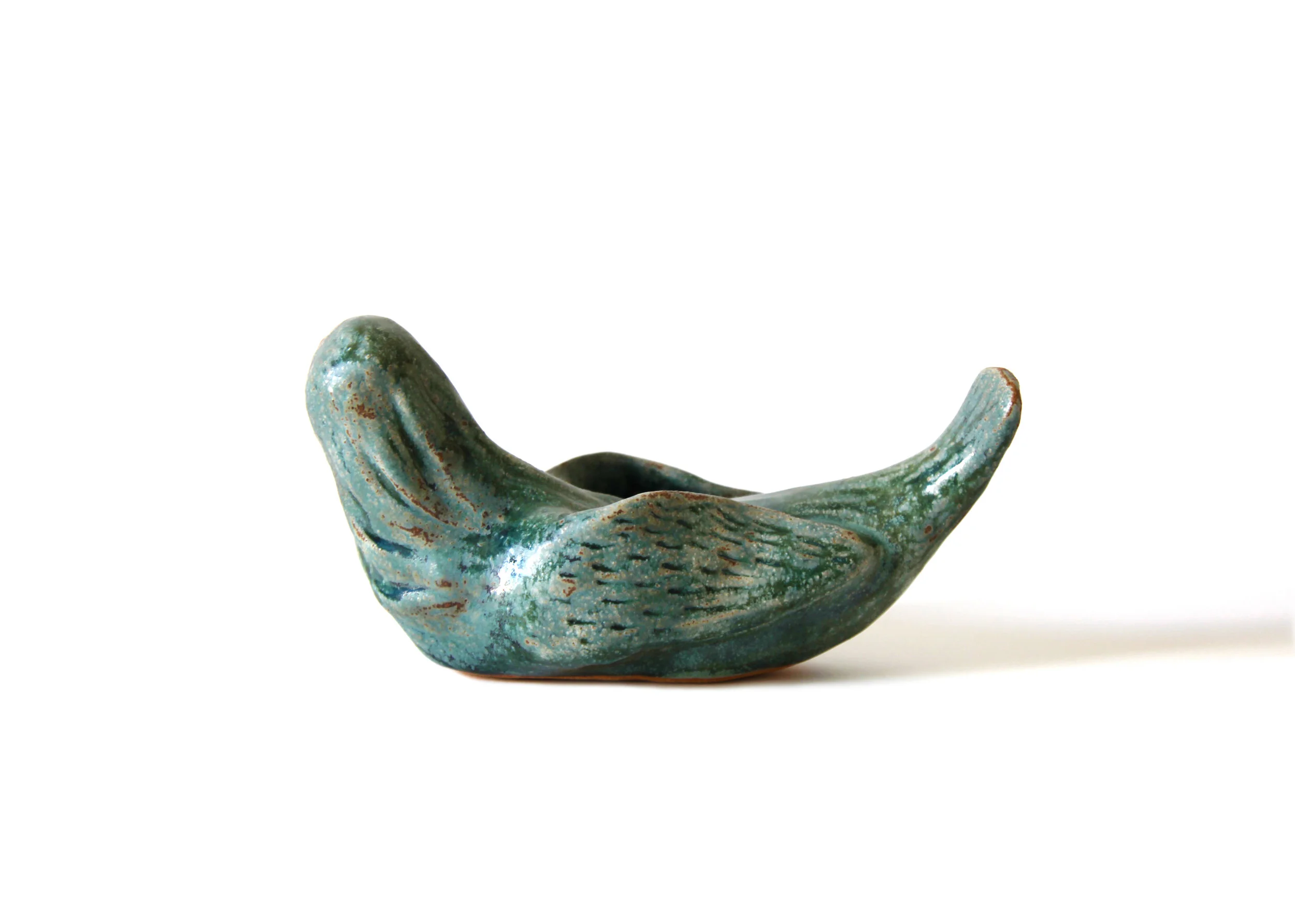 Sirène , 2019, glazed stoneware fired in an electric klin at 1280°C, 11x21,4x8,2cm