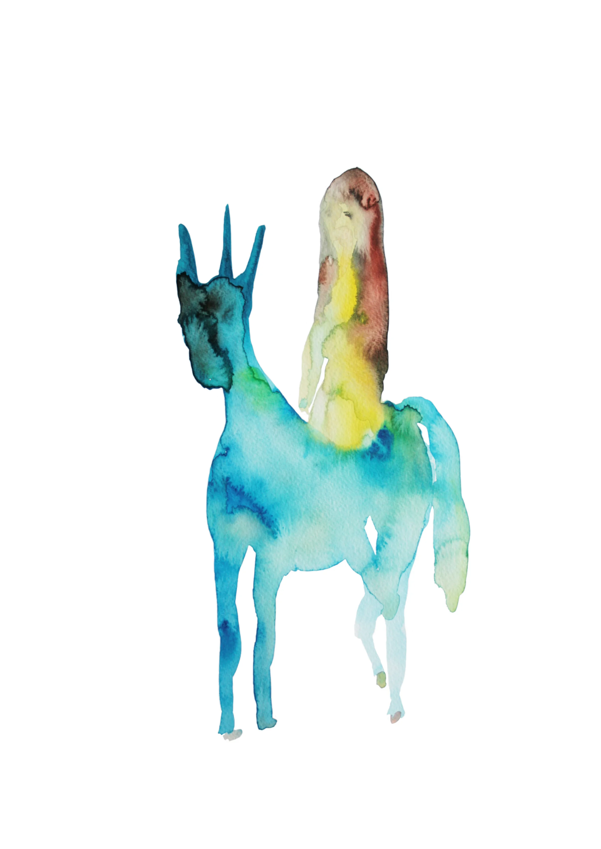 Gardian , 2013, watercolor on paper, 43x29.7cm