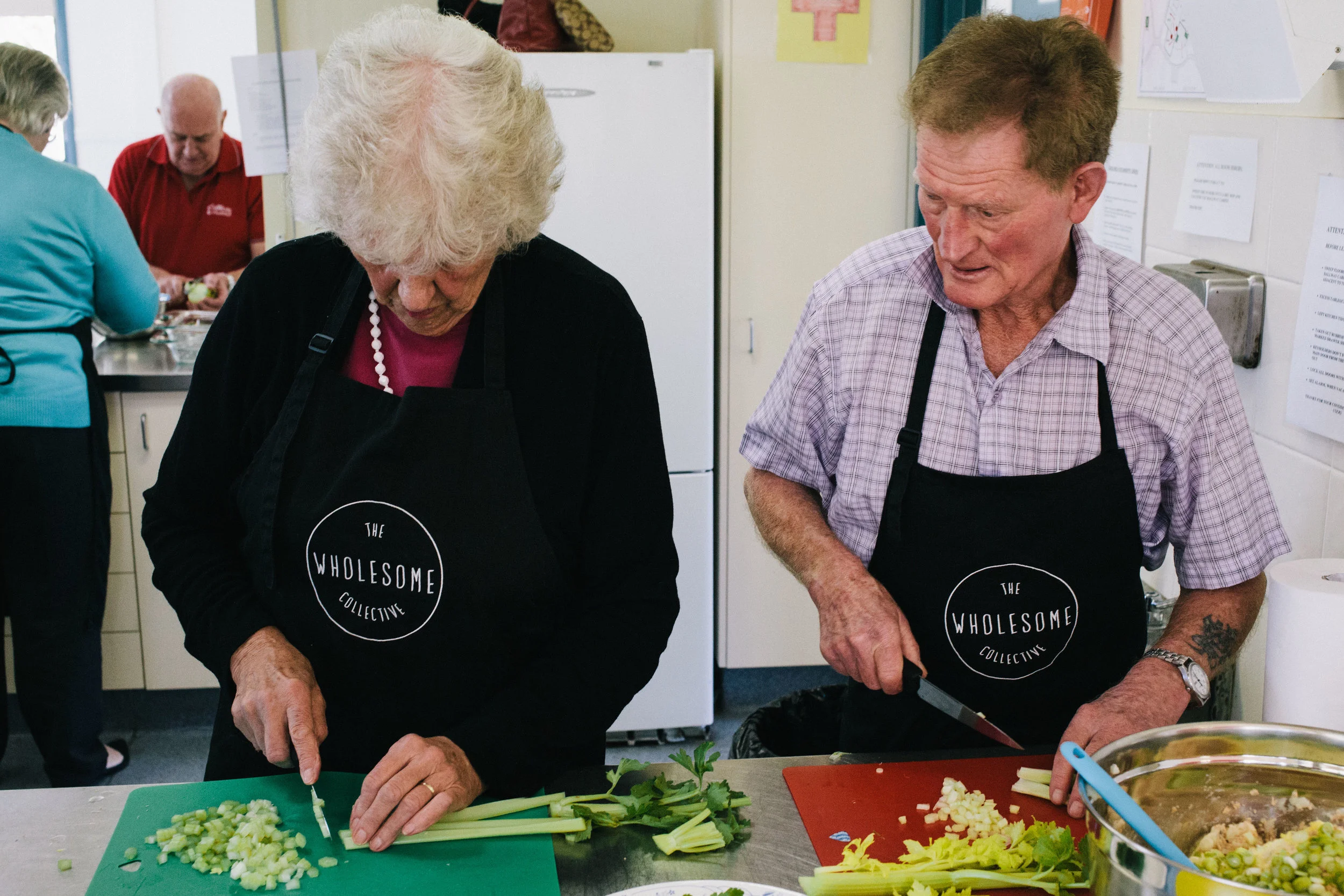 Two of our lovely clients from ADSSI Homeliving Australia cooking up a storm