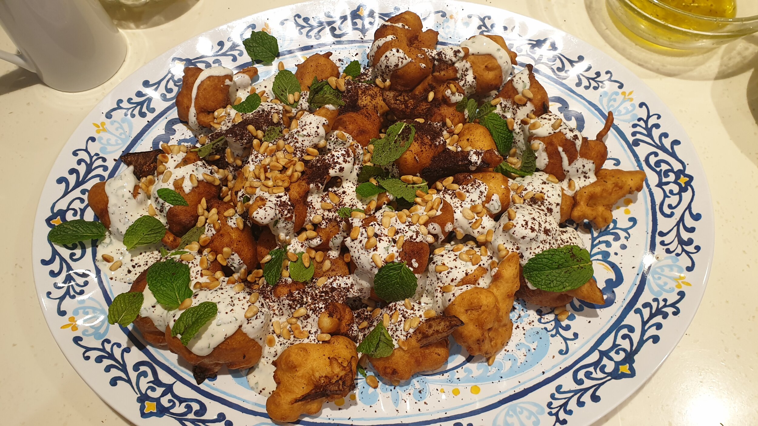 Deep Fried Cauliflower Fritters The Wholesome Collectivedeep Fried Cauliflower Fritters