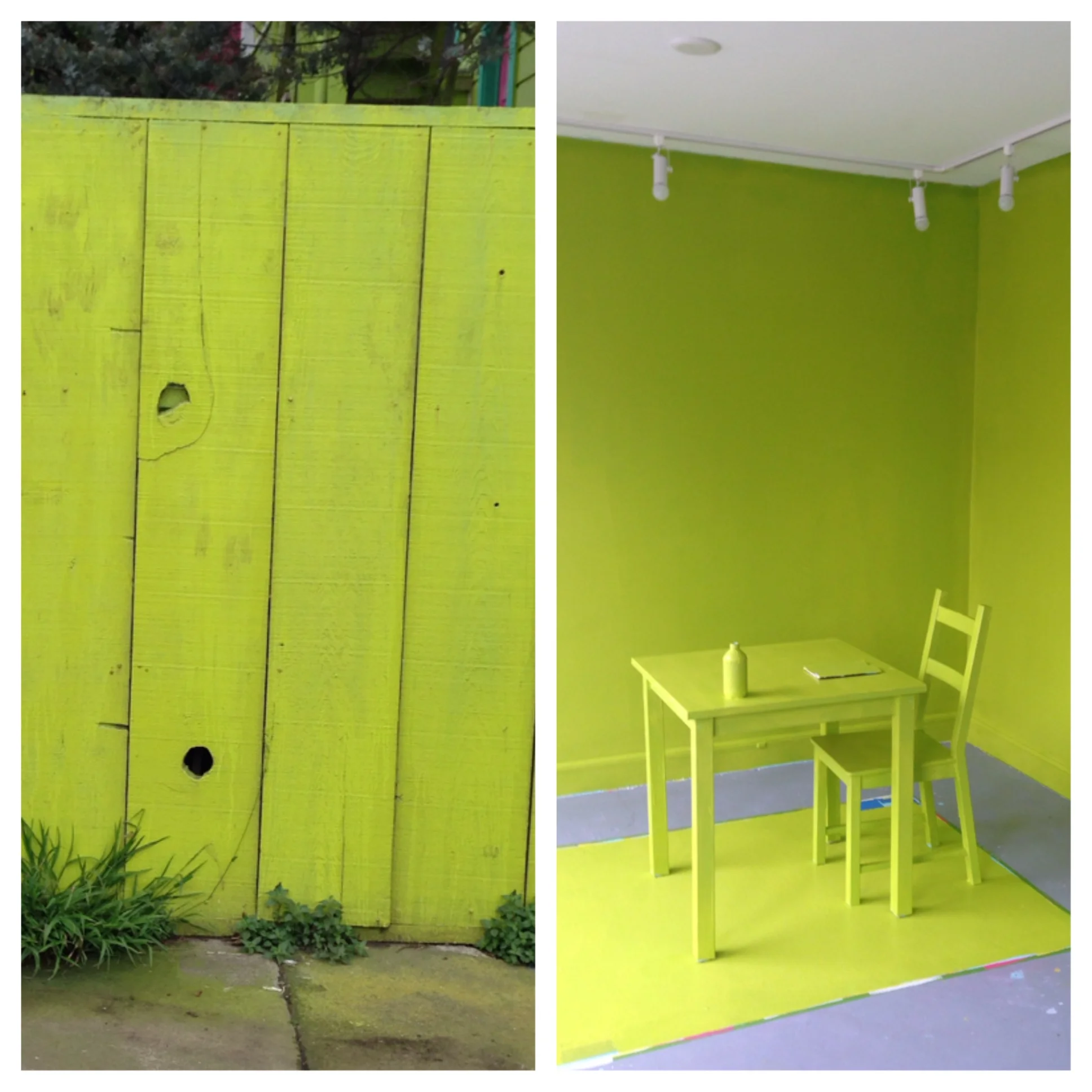Day 5 // LIME GREEN FENCE