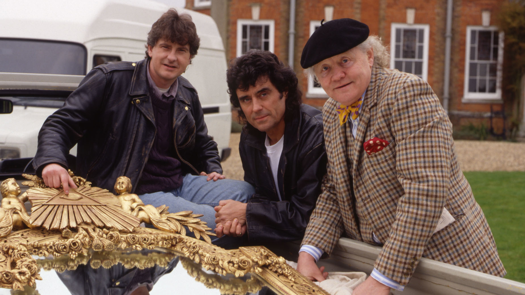 Above: Actor Ian McShane with fellow cast from the BBC Show Lovejoy which was filmed in Suffolk!