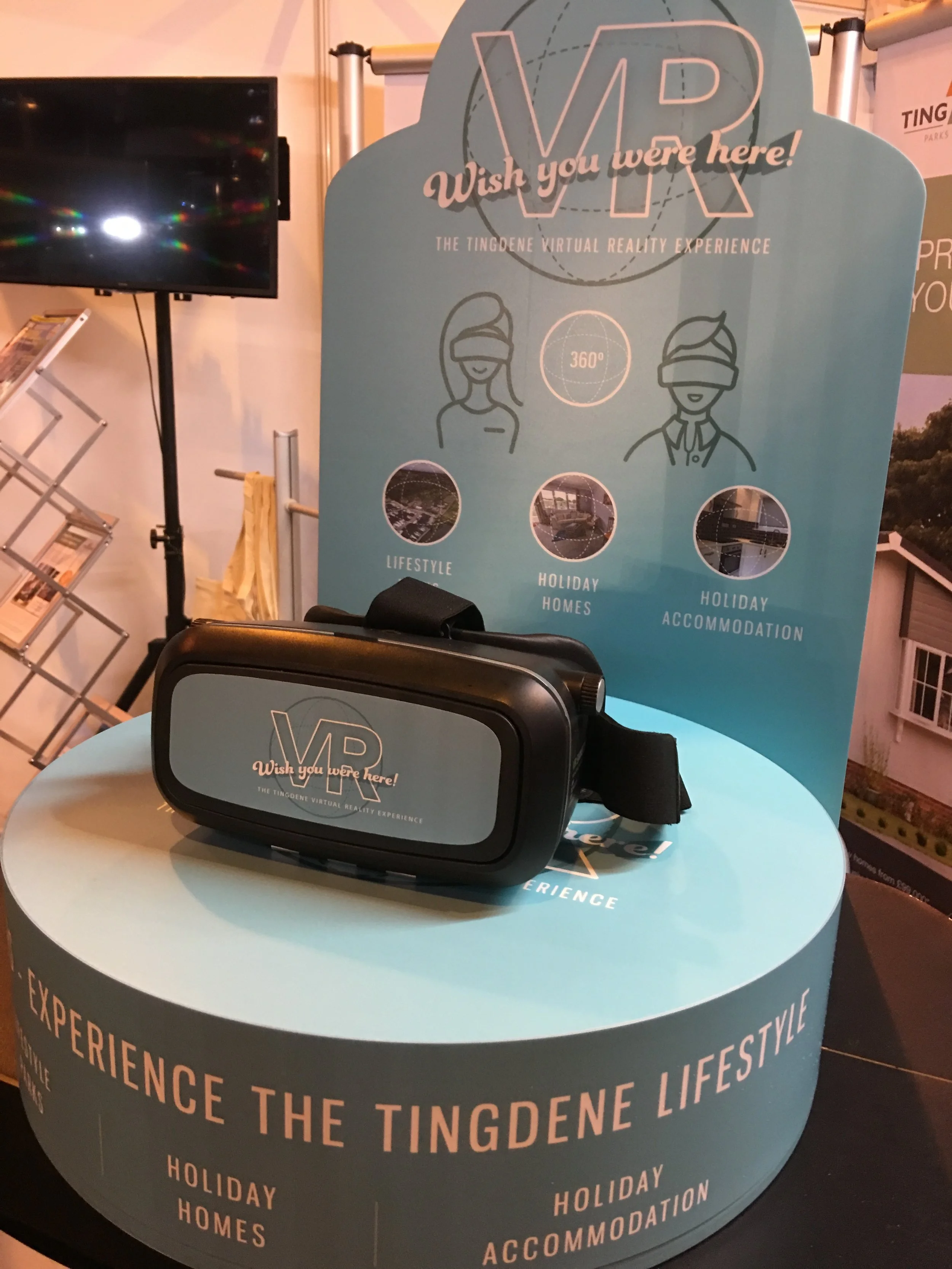 Our New VR station trialled at the Camping, Caravan & Motorhome Show in March 2017.