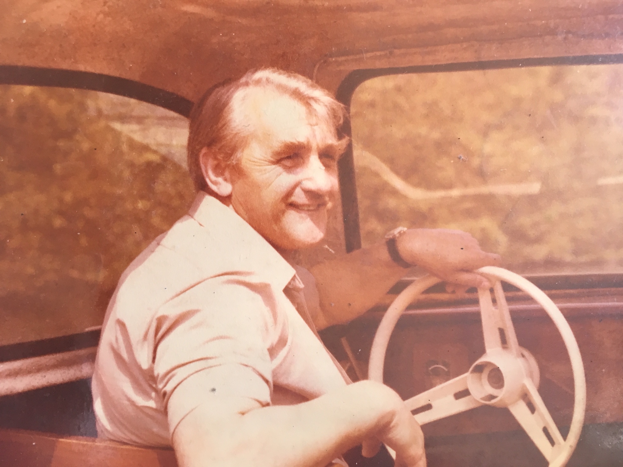 Tom Firth, Margaret's Father, on The Broads