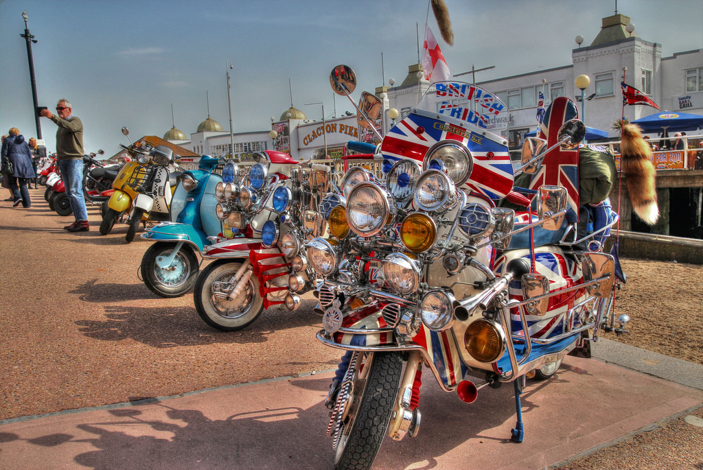 Above & Below: memories of the mods and rockers at Clacton on Sea!