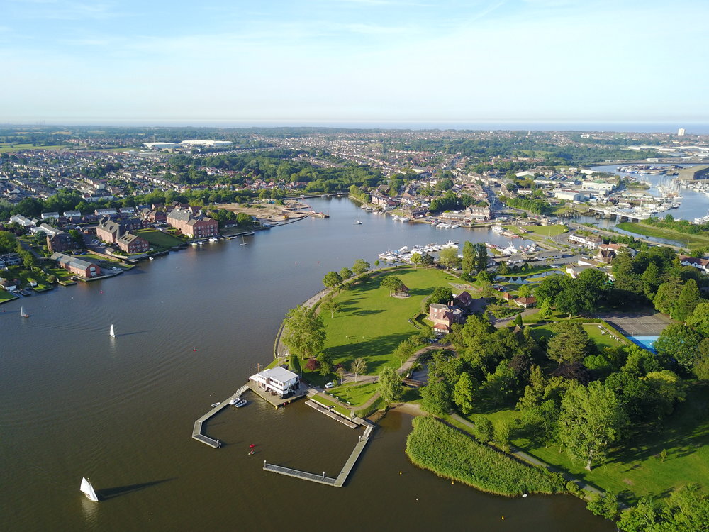 Aerial view of Oulton Broad at the Broads National Park.jpg