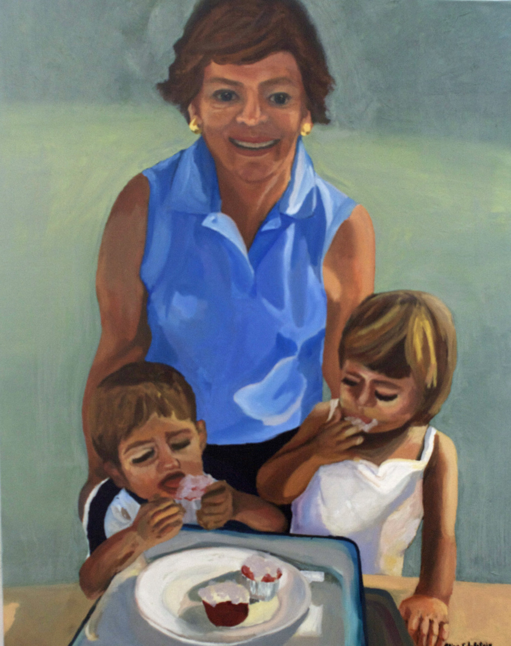 Grandmother with grandchildren (commission)