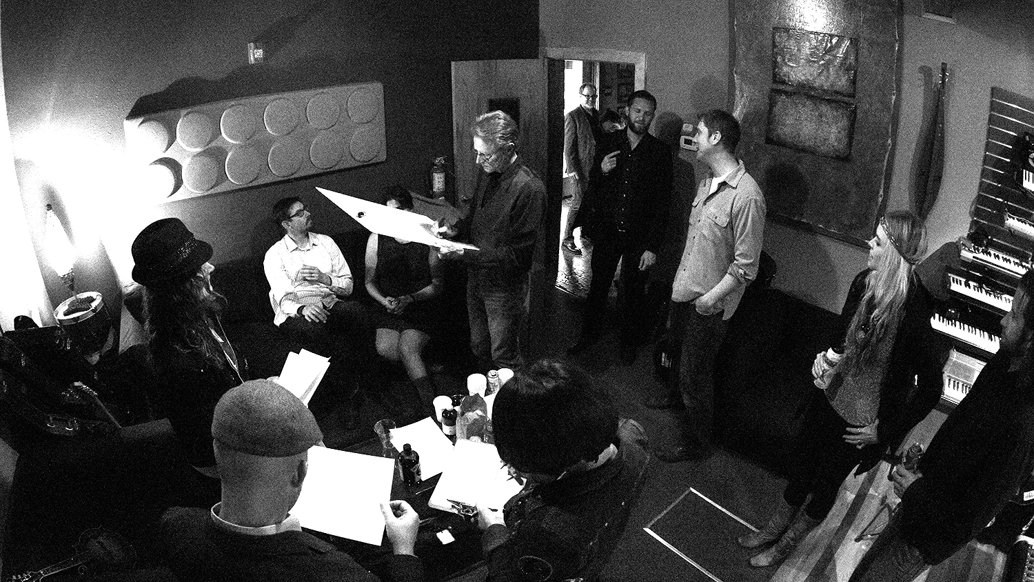 Rehearsing before WGYC#2