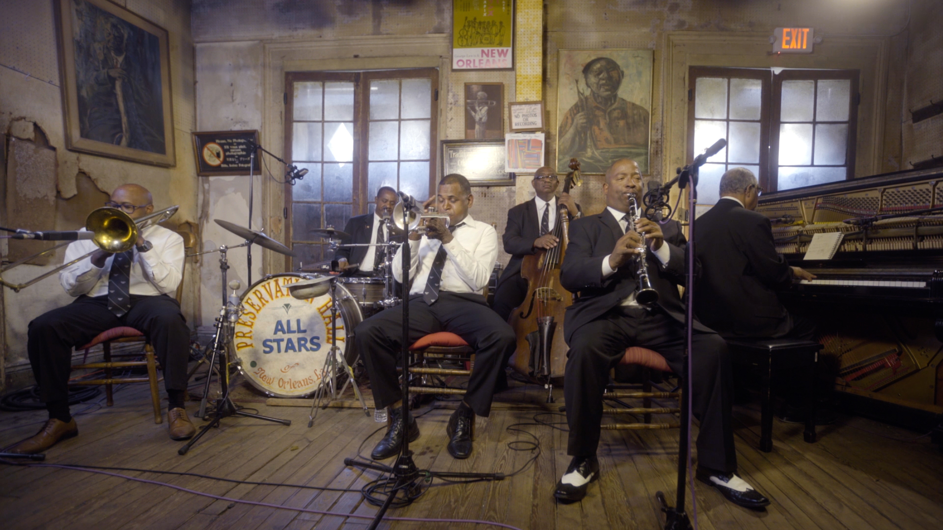 Preservation Hall Legacy Band performing Louis Armstrong’s “Melancholy Blues”