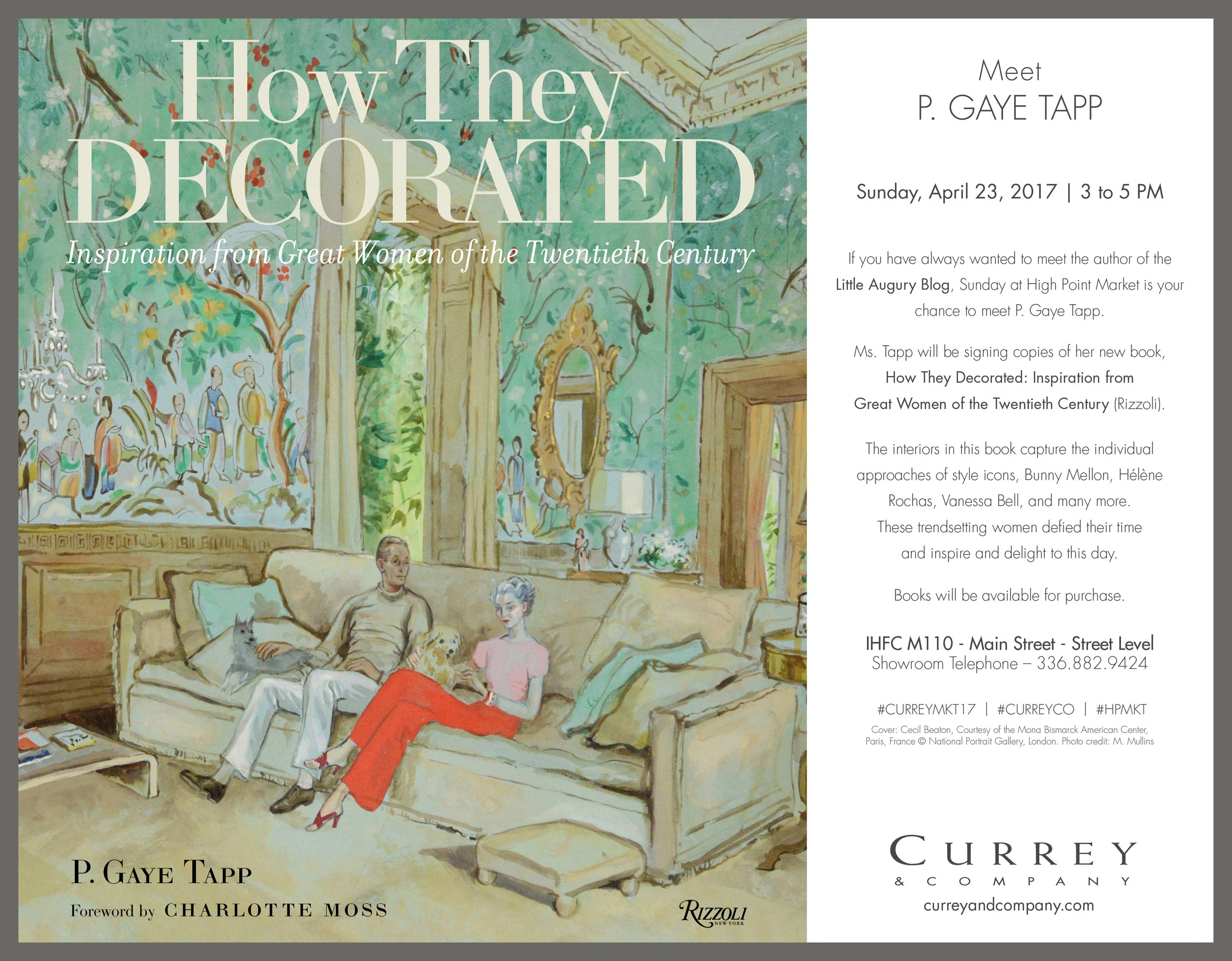 Book Signing at Currey & Co.