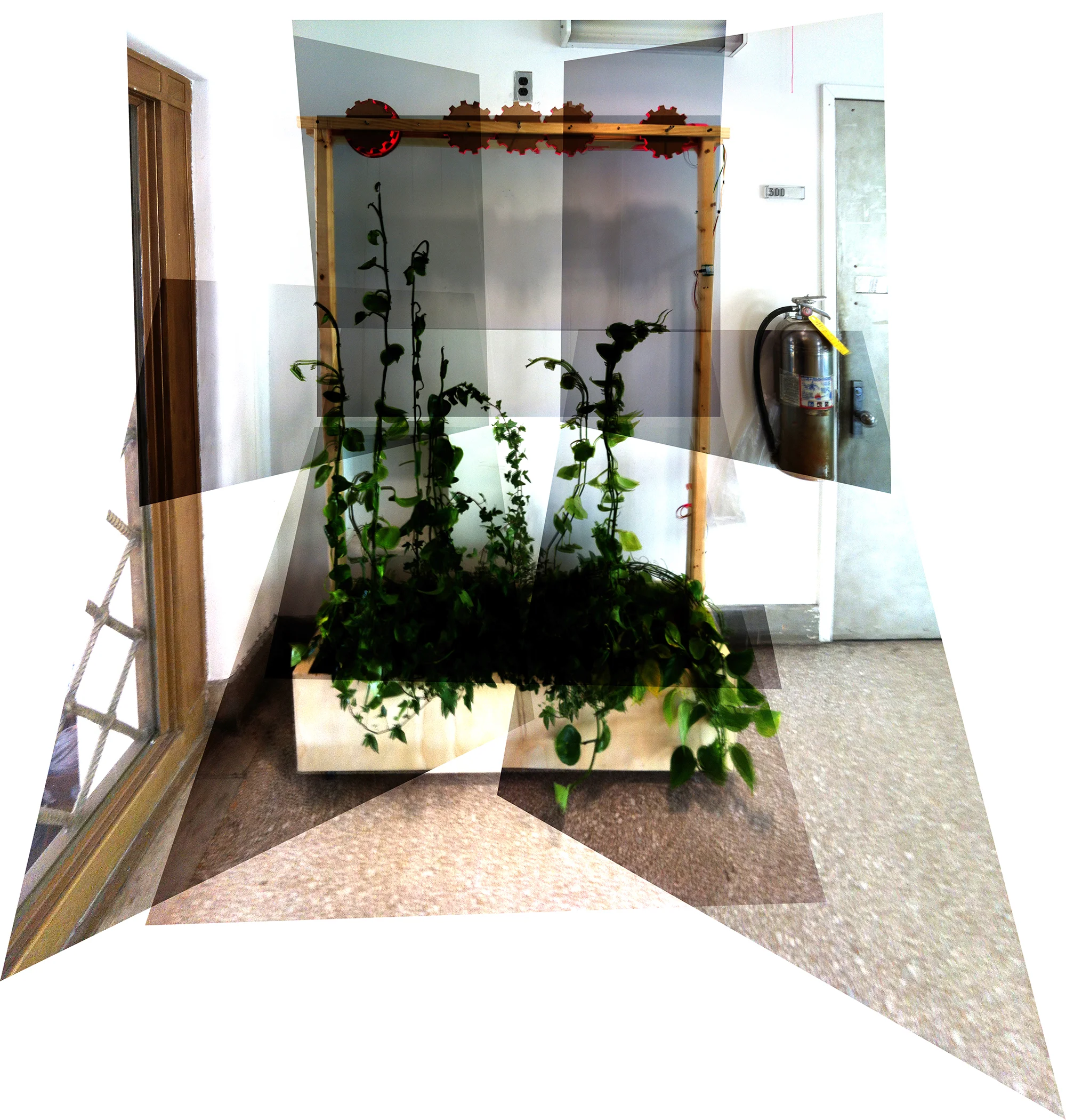 Columbia GSAPP Living Architecture Critic: David Benjamin Collaboration with Courtney Hunt, Bo Liu, and Mia Zinni Using Arduino micro controllers, the project seeks the merge the electronic with the natural in order to create a deployable screen partition.
