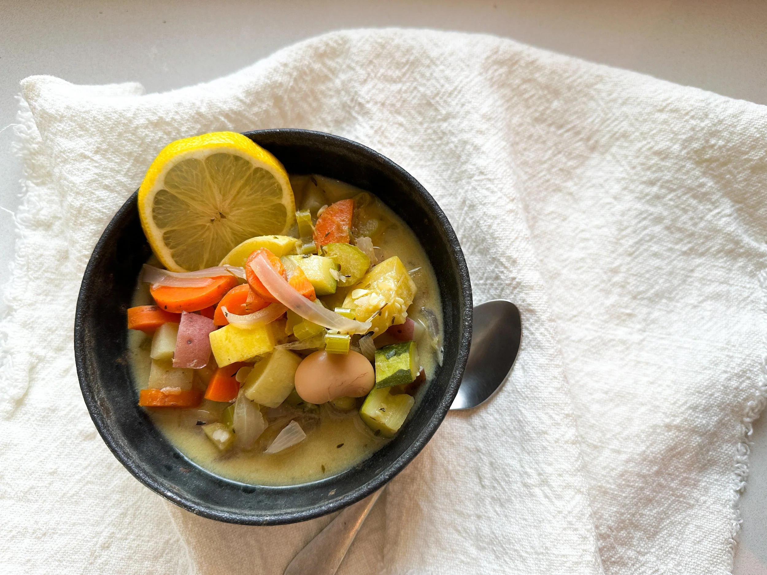 Lemon Butter Bean Soup