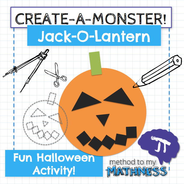 Halloween Math Activity Create A Monster Jack-O-Lantern