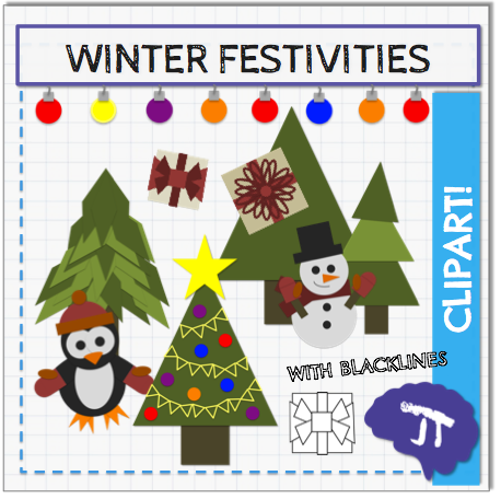 Winter Festivities Clipart Bundle
