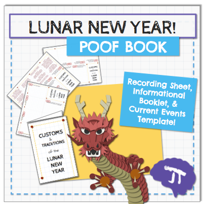 Chinese Lunar New Year Poof Book